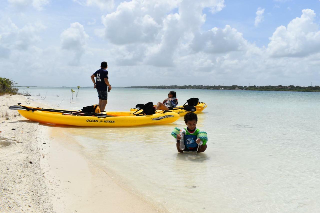 Casa Maya Blue Bacalar Bagian luar foto